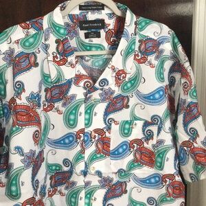 PAUL FREDRICK…Finest Long Staple Cotton Shirt Mens Classic Fit…new In packaging